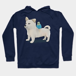 Dog and parrot Hoodie